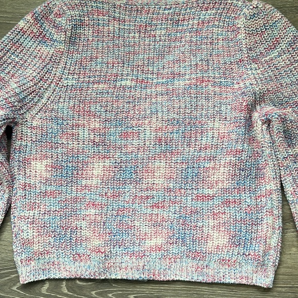 LULU’S White Multi Bright & Cozy Chunky Knit Button Up Cardigan Sweater - Picture 9 of 15